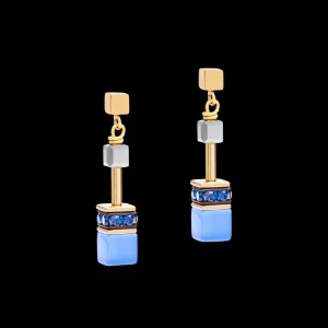 Geocube® Earrings Blue-Gold | COEUR DE LION Clearance