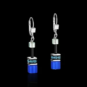 Geocube® Earrings Blue-Green | COEUR DE LION Fashion