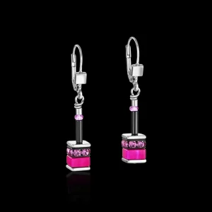 Geocube® Earrings Classic Polaris & Rhinestone Multicolour | COEUR DE LION Online