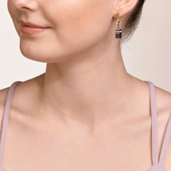 Geocube® Earrings Grey-Gold | COEUR DE LION Sale