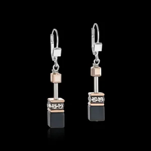 Geocube® Earrings Onyx Black-Rose Gold | COEUR DE LION Sale