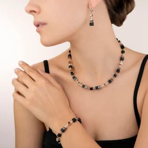 Geocube® Earrings Onyx Black-Rose Gold | COEUR DE LION Sale