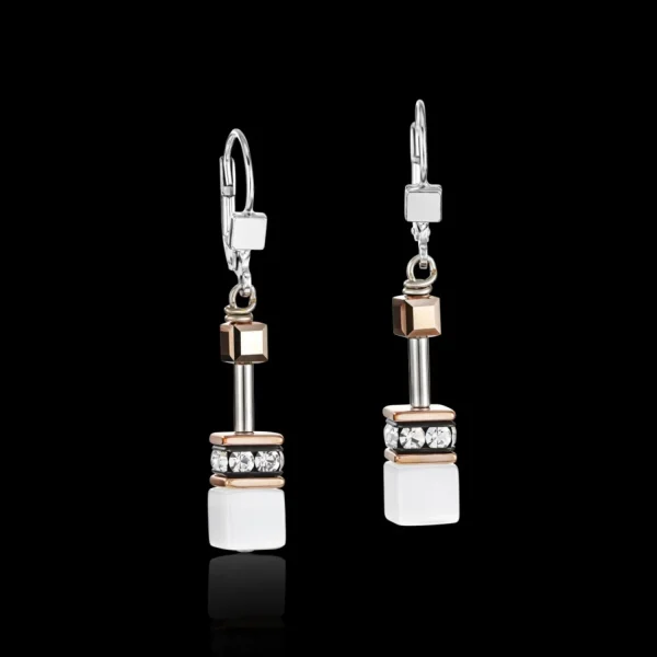 Geocube® Earrings White | COEUR DE LION Clearance