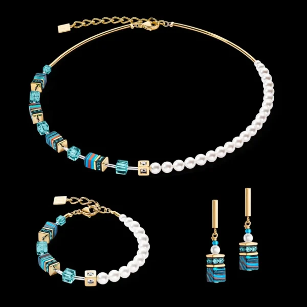 Geocube® Fusion Festive Earrings Turquoise | COEUR DE LION Shop