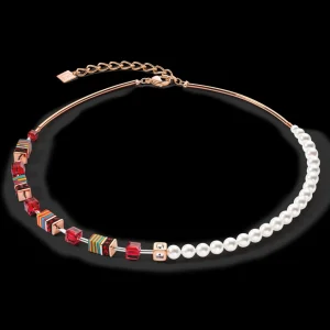 Geocube® Fusion Festive Necklace Red | COEUR DE LION Store