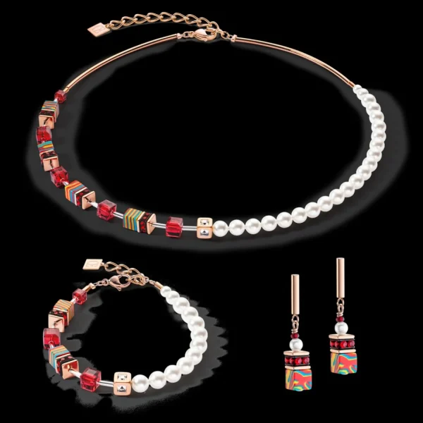 Geocube® Fusion Festive Necklace Red | COEUR DE LION Store