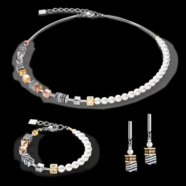 Geocube® Fusion Festive Necklace Tricolour | COEUR DE LION Fashion