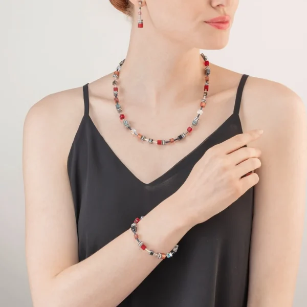 Geocube® Iconic 50 Cm Necklace Red | COEUR DE LION Online