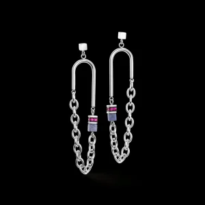 Geocube® Iconic Boho Earrings Silver-Multicolour | COEUR DE LION Clearance