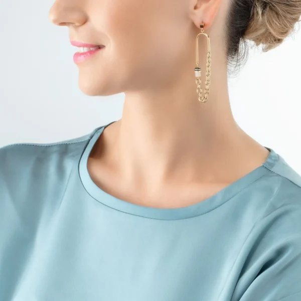 Geocube® Iconic Boho Earrings Gold-Multicolour | COEUR DE LION Hot