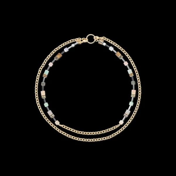 Geocube® Iconic Boho Necklace Gold-Multicolour | COEUR DE LION Online