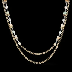 Geocube® Iconic Boho Necklace Gold-Multicolour | COEUR DE LION Online