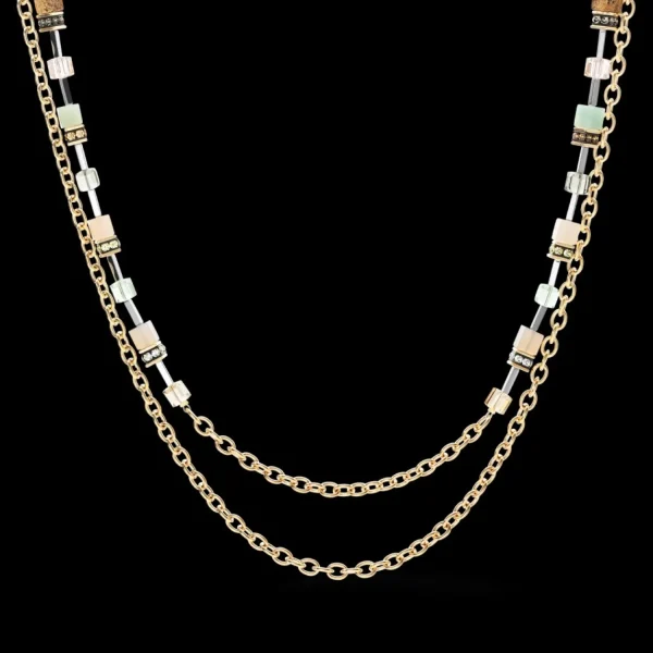 Geocube® Iconic Boho Necklace Gold-Multicolour | COEUR DE LION Online