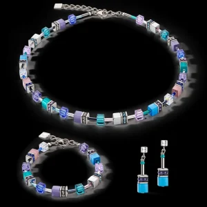 Geocube® Iconic Earrings Turquoise-Purple | COEUR DE LION Clearance