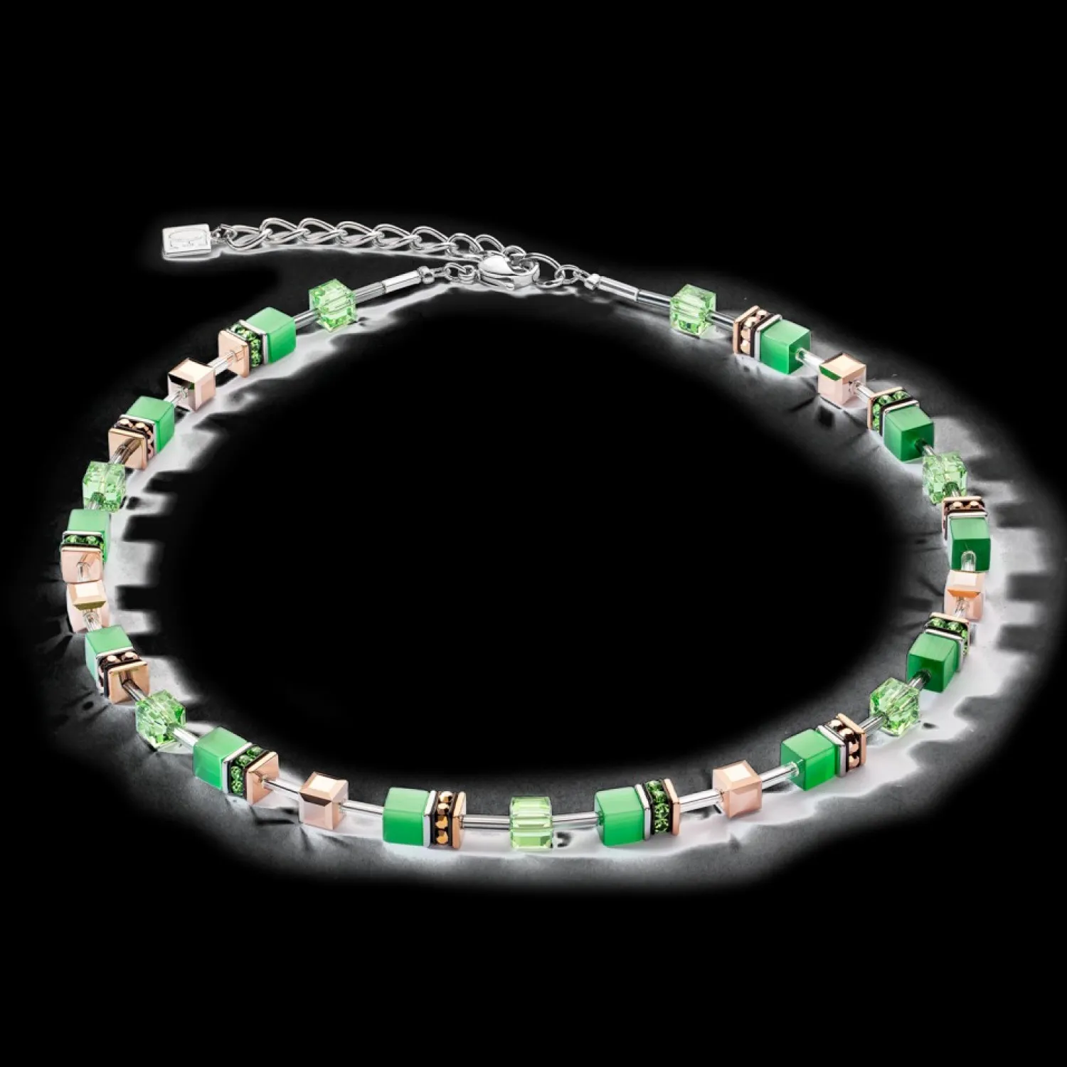 geocube_iconic_monochrome_0-11.webp Geocube® Iconic Monochrome Necklace Green | COEUR DE LION Discount