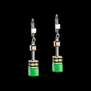 Geocube® Iconic Monochrome Earrings Green | COEUR DE LION Hot