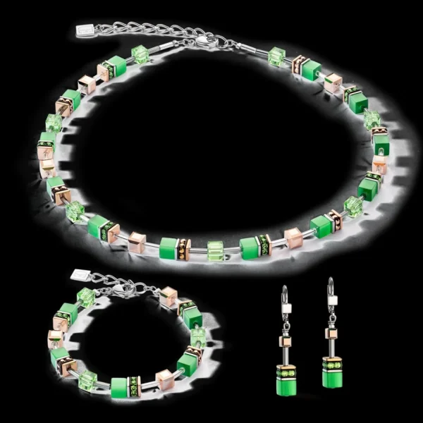 Geocube® Iconic Monochrome Earrings Green | COEUR DE LION Hot