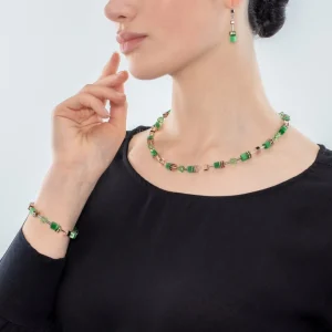 Geocube® Iconic Monochrome Necklace Green | COEUR DE LION Discount