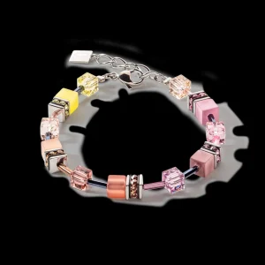 Geocube® Iconic Multicolour Vintage Bracelet Lilac-Yellow | COEUR DE LION Cheap