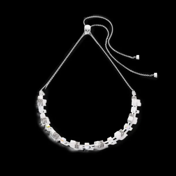 Geocube® Iconic Nature Chain Necklace White | COEUR DE LION Store