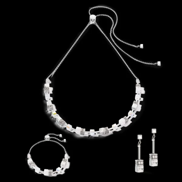 Geocube® Iconic Nature Chain Necklace White | COEUR DE LION Store