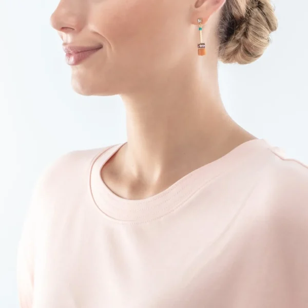 Geocube® Iconic Nature Chain Earrings Dopamine | COEUR DE LION Best
