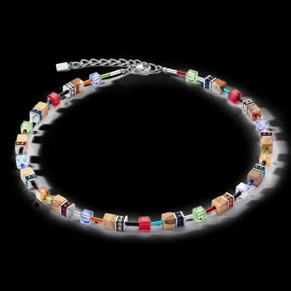 Geocube® Iconic Nature Necklace Multicolour Brown | COEUR DE LION Shop