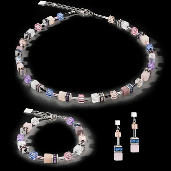 Geocube® Iconic Precious Earrings Lilac-Blue | COEUR DE LION Hot