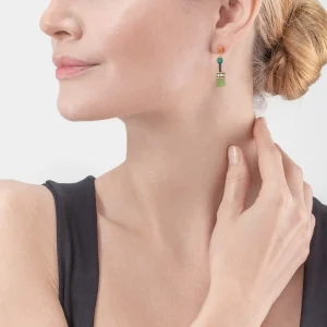 Geocube® Iconic Precious Earrings Green | COEUR DE LION Sale