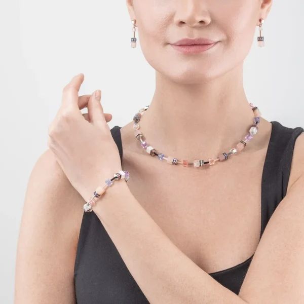 Geocube® Iconic Precious Necklace Lilac-Blue | COEUR DE LION Flash Sale