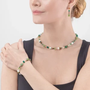 Geocube® Iconic Precious Necklace Green | COEUR DE LION New