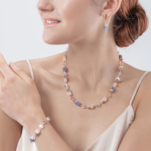 Geocube® Iconic Precious Necklace Light Blue | COEUR DE LION Shop