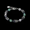 Geocube® Iconic Precious Onyx Bracelet Silver-Sage Green | COEUR DE LION Fashion