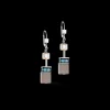 Geocube® Iconic Statement Precious Earrings Aqua-Beige | COEUR DE LION Online