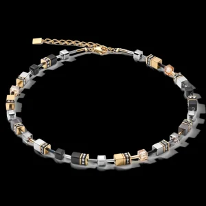 Geocube® Necklace Grey-Gold | COEUR DE LION Outlet