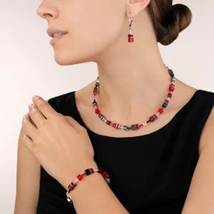 Geocube® Necklace Red-Haematite | COEUR DE LION Clearance