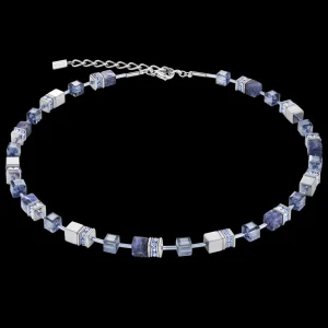 Geocube® Necklace Sodalite & Haematite Blue | COEUR DE LION Flash Sale