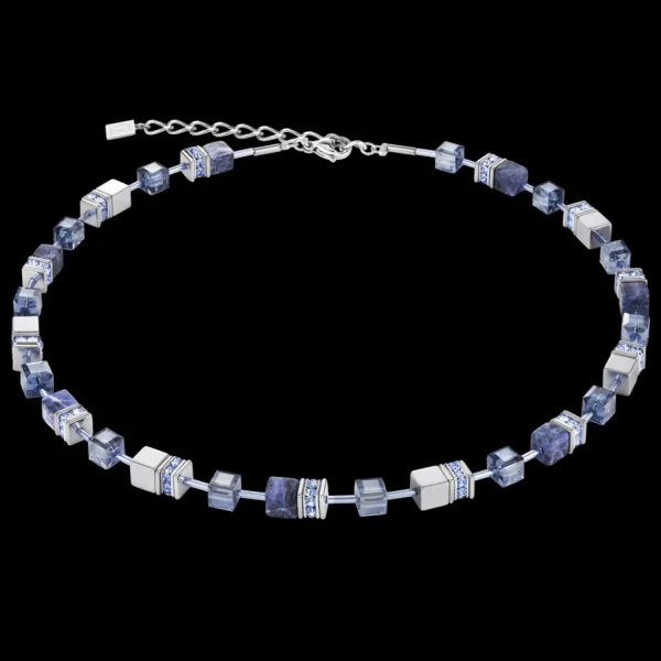 Geocube® Necklace Sodalite & Haematite Blue | COEUR DE LION Sale