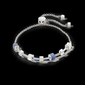 Geocube® Precious & Slider Closure Bracelet Silver-Blue | COEUR DE LION Shop