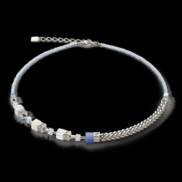 Geocube® Precious Fusion Chunky Chain Necklace Light Blue | COEUR DE LION Online