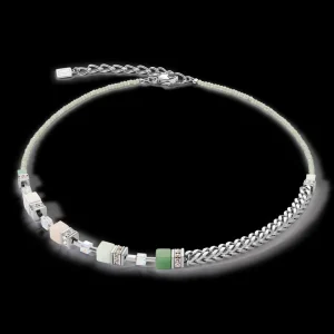 Geocube® Precious Fusion Chunky Chain Necklace Light Green | COEUR DE LION Clearance