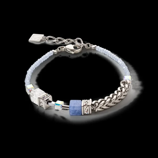 Geocube® Precious Fusion Chunky Chain Bracelet Light Blue | COEUR DE LION Hot