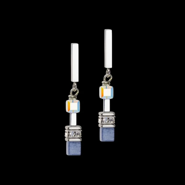 Geocube® Precious Fusion Chunky Chain Earrings Light Blue | COEUR DE LION Outlet