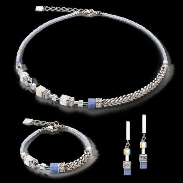 Geocube® Precious Fusion Chunky Chain Bracelet Light Blue | COEUR DE LION Hot