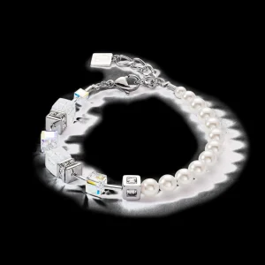 Geocube® Precious Fusion Pearls Bracelet White | COEUR DE LION Cheap