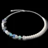 Geocube® Precious Fusion Pearls Necklace Aqua Blue | COEUR DE LION New