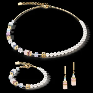 Geocube® Precious Fusion Pearls Earrings Multicolour Pastel | COEUR DE LION Discount