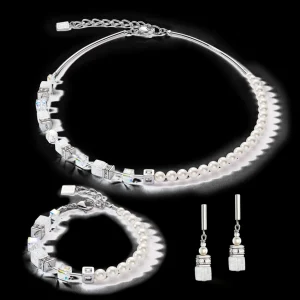 Geocube® Precious Fusion Pearls Necklace White | COEUR DE LION Discount