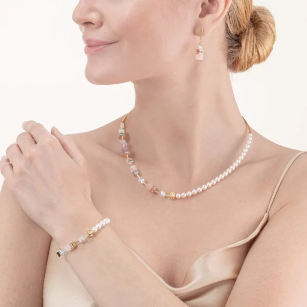 Geocube® Precious Fusion Pearls Bracelet Multicolour Pastel | COEUR DE LION New