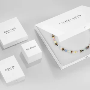Geocube® Precious Fusion Pearls Necklace Aqua Blue | COEUR DE LION New